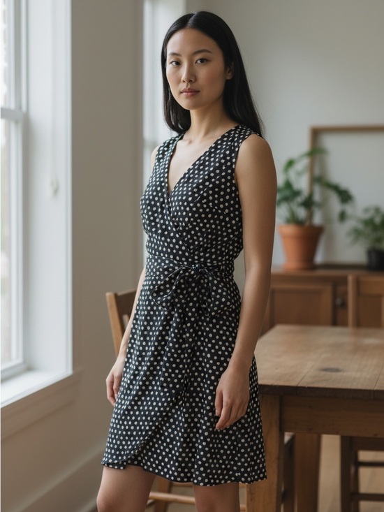 Banana Republic Dresses & Skirts - Banana Republic Black Polka Dot Mini Dress
